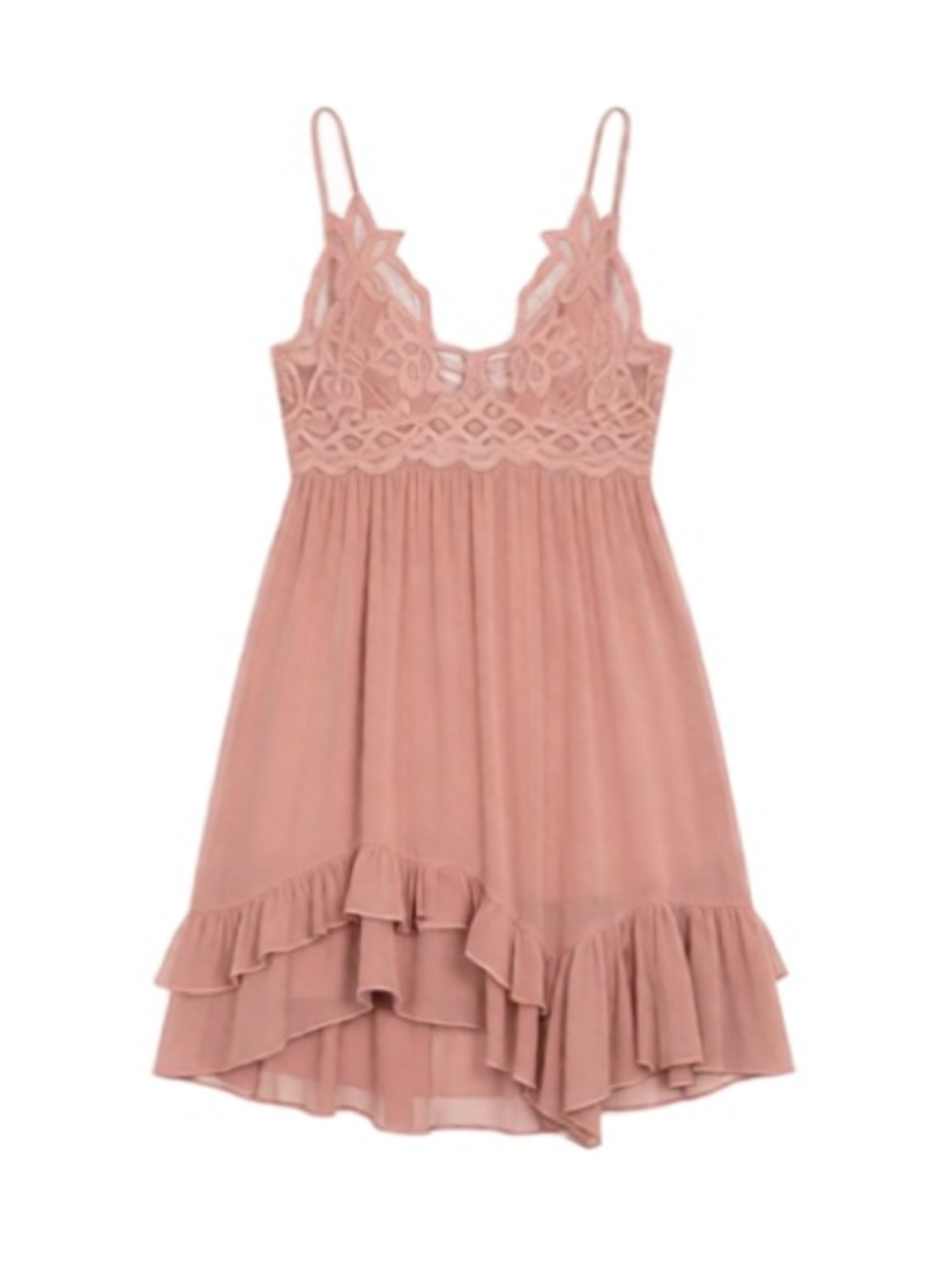 Free People Pink Adella Slip Dress